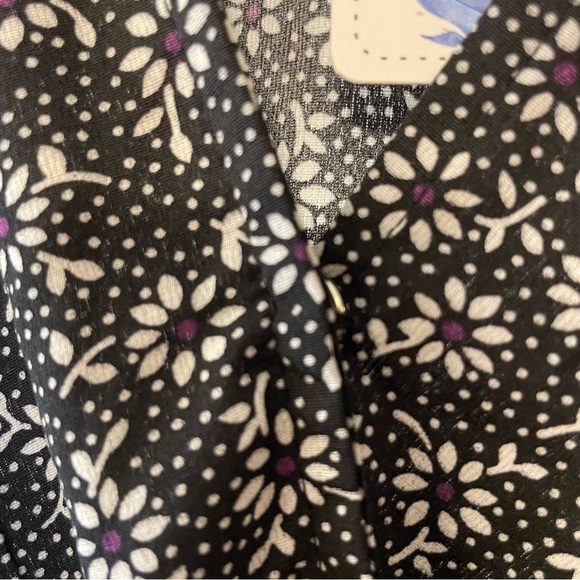 NWT Prettygarden Cottagecore Prairie Boho Floral Faux Wrap High Low Dress Size M - Picture 9 of 9